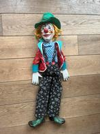 Porseleinen clown 70 cm, vintage, Ophalen of Verzenden