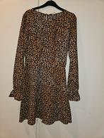 Leuk jurkje met panterprint - Maat 34, Bruin, Ophalen of Verzenden, Zo goed als nieuw, Maat 34 (XS) of kleiner