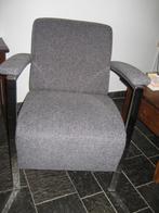 grijze heren feauteuil, Huis en Inrichting, Fauteuils, Minder dan 75 cm, Ophalen of Verzenden, Zo goed als nieuw, Stof