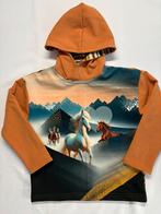 Hoodie / trui met capuchon paarden maat 122, Trui of Vest, Nieuw, Ophalen of Verzenden, Maaike Maakt't