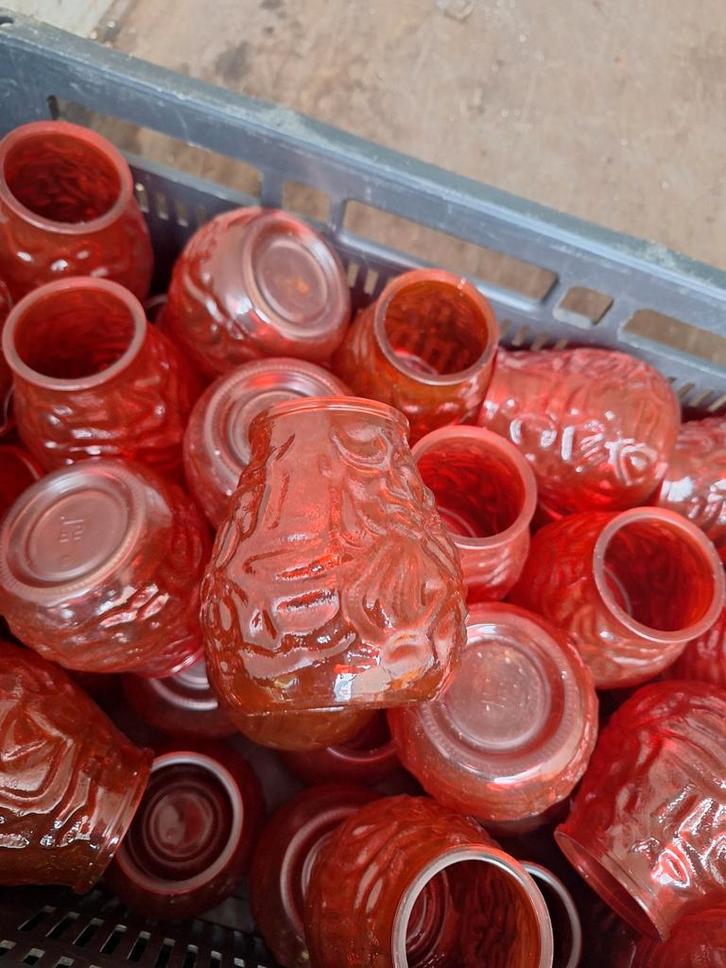 Grote partij waxinelichthouders (400 stuks), Huis en Inrichting, Woonaccessoires | Kandelaars en Kaarsen, Ophalen