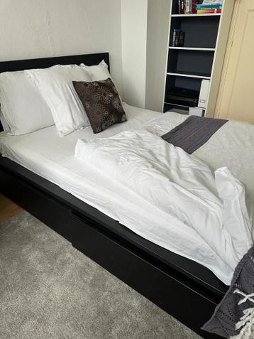 Ikea Malm bed met lades (zwart) - afbeelding 7