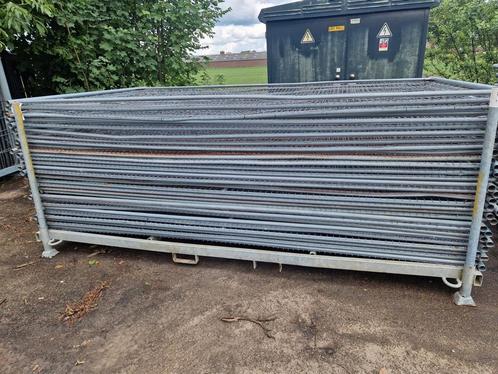 Bouwhekken, fijnmazig, nu als set: bouwhek voet klem 30€, Tuin en Terras, Tuinhekken en Hekwerk, Gebruikt, IJzer, Ophalen