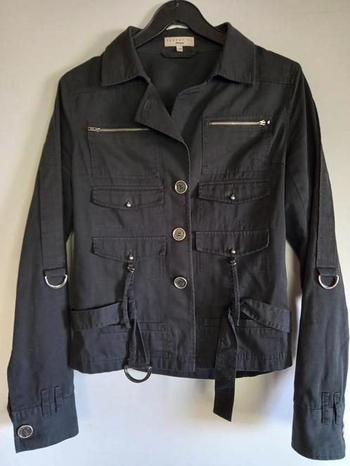 Zgan zwarte Essentiel Antwerp jas mt 40, Kleding | Dames, Jassen | Zomer, Zo goed als nieuw, Maat 38/40 (M), Zwart, Ophalen of Verzenden