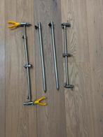 Verstelbare RVS Banksticks Hengelsteunen, Watersport en Boten, Ophalen of Verzenden, Zo goed als nieuw, Overige typen