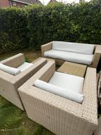 Loungeset bois le duc beige / zandkleur met kussens, Ophalen, Gebruikt, Kunststof