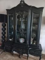 Queen Ann vitrinekast, Huis en Inrichting, Ophalen, 150 tot 200 cm, Zo goed als nieuw, 150 tot 200 cm