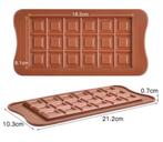 Chocolade Vorm Blokjes - Siliconen Bakvorm - 2 Stuks, Verzenden, Nieuw, Taarten of Cupcakes, Bakvorm