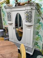 Witte kast, Ophalen, Gebruikt, 100 tot 150 cm, Eikenhout