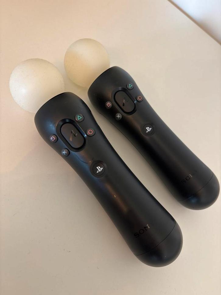 Playstation VR 1 Move Controllers (2 stuks), Spelcomputers en Games, Spelcomputers | Overige, Gebruikt, Ophalen