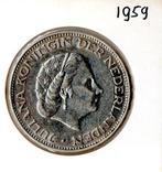 2½ Gulden - Juliana 1959, Koningin Juliana, Zilver, Ophalen of Verzenden, Losse munt