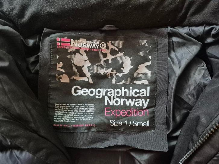 Geographical Norway winterjas, Kleding | Dames, Jassen | Winter, Zo goed als nieuw, Maat 36 (S), Zwart, Ophalen of Verzenden