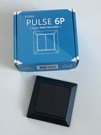 Icasa pulse 6P zigbee dubbele wandschakelaar zwart, Ophalen of Verzenden, Nieuw, Schakelaar