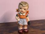 Antieke of vintage meisje beeldje porselein, Antiek en Kunst, Antiek | Porselein, Ophalen of Verzenden