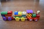 Houten trein speelset, Ophalen of Verzenden, Zo goed als nieuw, Duw- of Trekspeelgoed