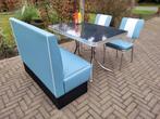 diner bank + 2 stoelen + tafel Bel Air sixties fifties retro, Ophalen, Zo goed als nieuw, Amerikaanse retro fifties sixties