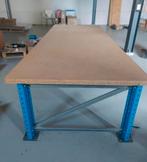 Stevige Werktafel, inpaktafel met Metal Onderstel 270x105x75, Doe-het-zelf en Verbouw, Werkbanken, Ophalen, Nieuw