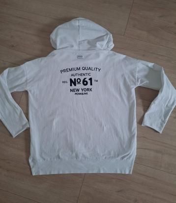 Penn&Ink capuchontrui hoody trui wit zwart maat xs s 34 36 beschikbaar voor biedingen