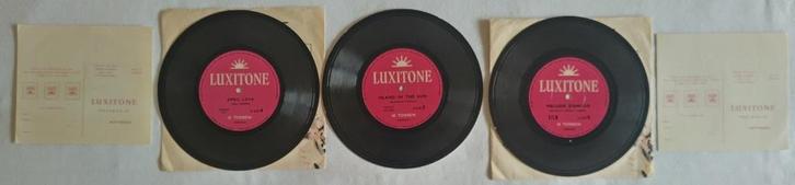 3x kartonnen singles Luxitone, Cd's en Dvd's, Vinyl Singles, Gebruikt, Single, Overige genres, 7 inch, Ophalen of Verzenden