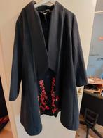 Donkerblauwe winterjas, Blauw, Heart, Maat 42/44 (L), Ophalen of Verzenden