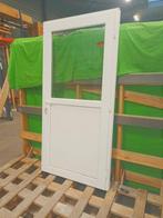 Kunststof Buitendeur 1/2glas  b98 x h200 cm Wit -2490-, Niet ingevuld, Kunststof, Gebruikt, 80 tot 100 cm