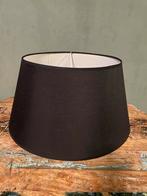 Zwarte stoffen lampenkap - Nieuwstaat, Ophalen, 25 tot 50 cm, Zwart, Rond
