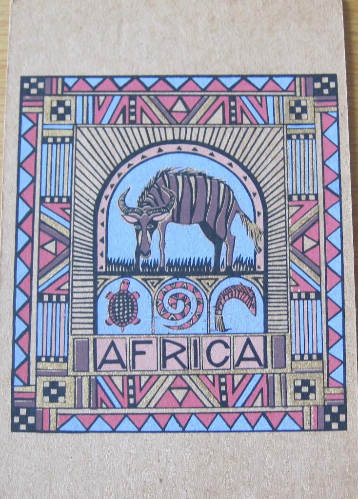 nieuwe Afrikaanse ansichtkaart met antilope, Verzamelen, Verzenden, 1980 tot heden, Ongelopen, Overige thema's