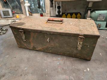 Legerkist met Patina - 52x22x20cm beschikbaar voor biedingen