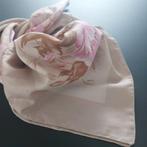 Vintage sjaal roze bloem, Kleding | Dames, Mutsen, Sjaals en Handschoenen, Ophalen of Verzenden, Sjaal, Zo goed als nieuw