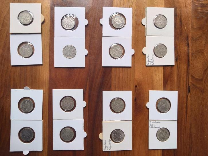 serie halve guldens wilhelmina compleet 1/2 gulden 1898-1930, Postzegels en Munten, Munten | Nederland, Setje, ½ gulden, Koningin Wilhelmina