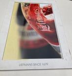 LIEFMANS SINCE 1679 RECALMEBORD KUNSTSTOF MET K 34,5 x 49, Verzamelen, Biermerken, Ophalen of Verzenden, Gebruikt, Reclamebord, Plaat of Schild