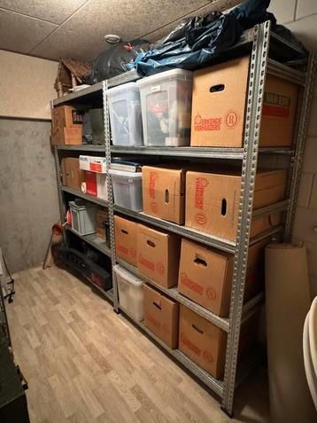 METALSISTEM / 3x staander / 20x ligger / 20x legbord beschikbaar voor biedingen