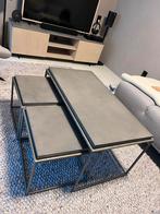 Set van 3 betonlook salontafels - Industrieel, Huis en Inrichting, Tafels | Salontafels, Ophalen, Rond, 50 tot 100 cm, Zo goed als nieuw