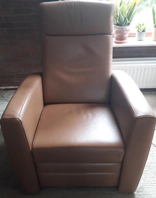 Leren Relaxfauteuil, Huis en Inrichting, Fauteuils, Gebruikt, Leer, 75 tot 100 cm, 75 tot 100 cm, Ophalen