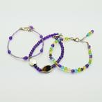 Edelsteen armbandjes met zilveren sloten, Verzenden, Zo goed als nieuw, Nvt, Met edelsteen