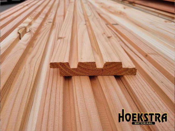 Rhombus-profiel / Deens rabat / Douglas vanaf €2,95 p/m1, Doe-het-zelf en Verbouw, Hout en Planken, Nieuw, Plank, Overige houtsoorten