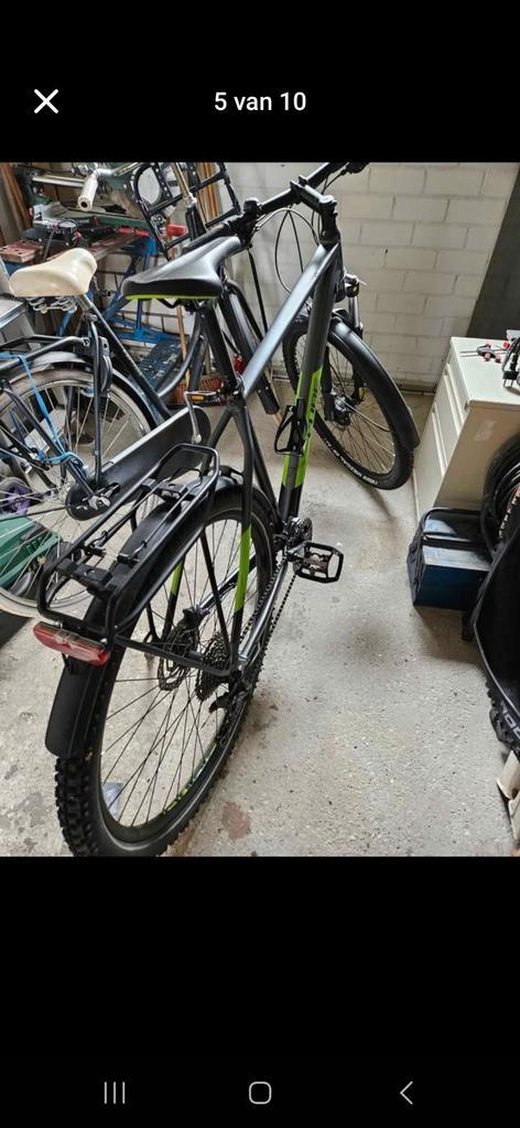 CUBE AIM SL ALLROAD GREY/GREEN 23" 2021, Fietsen en Brommers, Fietsen | Heren | Sportfietsen en Toerfietsen, Zo goed als nieuw