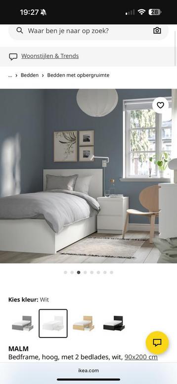 Gratis bed ophalen 1 persoons wit beschikbaar voor biedingen