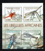 burundi 2012 pf blok libellen insecten dragonfly insects 1, Ophalen of Verzenden, Postfris, Dier of Natuur