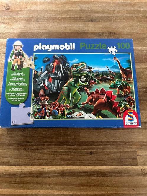 Playmobil dino land 100 stukjes puzzel zonder poppetje, Kinderen en Baby's, Speelgoed | Kinderpuzzels, Gebruikt, 6 jaar of ouder