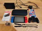 Nintendo Switch met toebehoren & Mario Tennis Aces, Ophalen, Met 2 controllers, Zo goed als nieuw, Switch Original