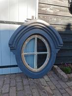 Uniek!! Groot houten Frans ossenoog, glas intact!, Doe-het-zelf en Verbouw, Glas en Ramen, Ophalen, Zo goed als nieuw
