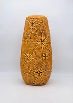 Zeldzame XXL Vloervaas Scheurich Kosmos 263-46 Okergeel, Ophalen of Verzenden