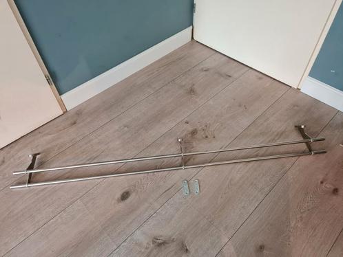 Dubbele gordijnrails Ikea 166 cm breed, Huis en Inrichting, Stoffering | Gordijnen en Lamellen, Gebruikt, Minder dan 100 cm, 150 tot 200 cm