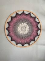 Grote handmade mandala 90 cm in houten ring, Ophalen of Verzenden, Nieuw