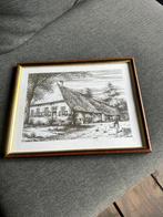 Tekenig boerderij reint withaar, Antiek en Kunst, Ophalen of Verzenden