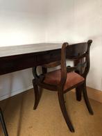 Antieke Teak Tafel met 2 Lades - 90x180cm, Ophalen of Verzenden