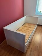 Ikea Hemnes eenpersoonsbed / bedbank 80x200 met drie lades, Ophalen, Eenpersoons, Wit, Zo goed als nieuw