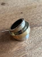 Grote ZARA statement ring kleur zilver met goud combi, Ophalen of Verzenden, Gebruikt, 17 tot 18, Dame