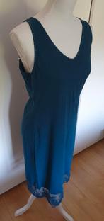 Petrol, zeekleurige slippdress van de Didi maat M. Onderjurk, Kleding | Dames, Maat 38/40 (M), Didi, Ophalen of Verzenden, Zo goed als nieuw